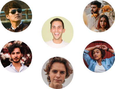 Avatars of people in meeting